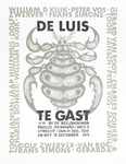 700013 Affiche van een tentoonstelling van het Grafisch Gezelschap De Luis in het atelier van beeldhouwer Paulus ...